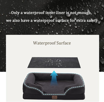 Bedfolks Orthopedic Dog Bed XL, Waterproof Dog Sofa Bed - Image 3