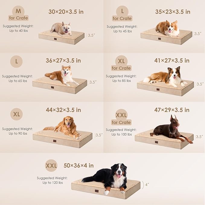 EHEYCIGA Orthopedic XL Dog Beds - Image 2