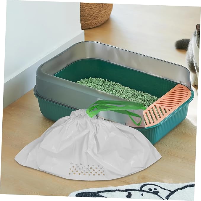 7Pcs Cat Litter Filtering Pouch Durable White Cat Litter Supplies - Image 4