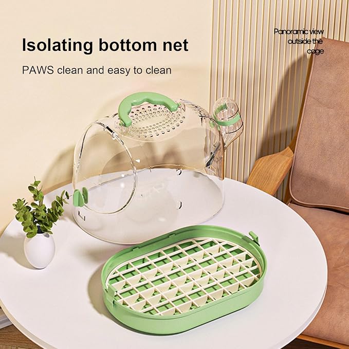 Easy to Carry Bird Cage with Watering Bottle High Ventilated Carriers Travel - Image 7