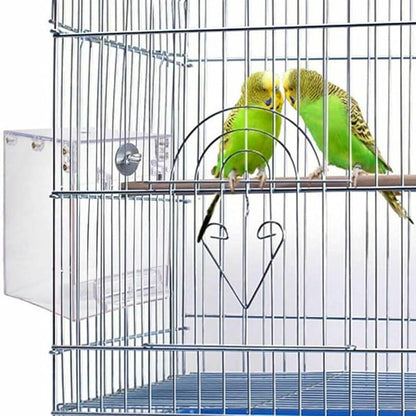 Hanging Bird Bath Cube Bird Bathtub Bath Shower Box Bowl Cage Accessory - Image 4