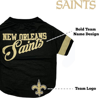 NFL New Orleans Saints T-Shirt for Dogs & Cats, Medium. Football Dog Shirt for - Image 5