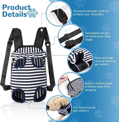 YUDODO Pet Dog Carrier Backpack Adjustable Dog Front Carrier, Legs Out Easy-Fit - Image 2