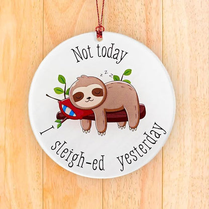 Sloth Gifts for Women, Sloth Ornament, Christmas Ornament 2025 Funny Lazy - Image 5
