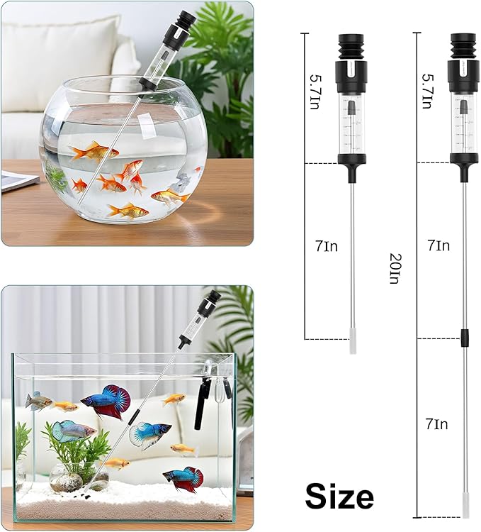 Carefree Fish Aquarium Precision Siphon Pipette Upgraded Turkey Baster Waste - Image 3