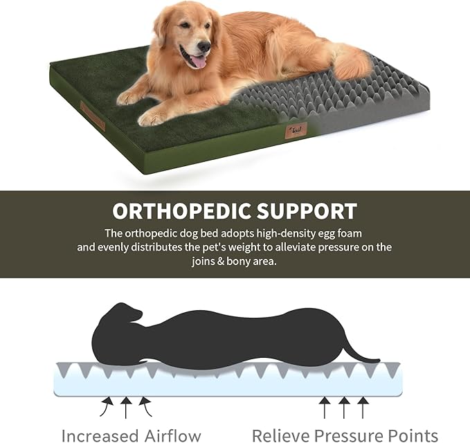 Flat Extra Large Dog Bed, Jumbo Waterproof Dog Bed - Image 3