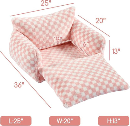 Hollypet Cat Bed Fluffy Plush Mutifuctional Double-Layer Soft Pet Couch - Image 3