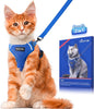 Halypet Cat Harness and Leash Set Escape Proof Soft Adjustable Cat Leash by DOMoreWithYourPet