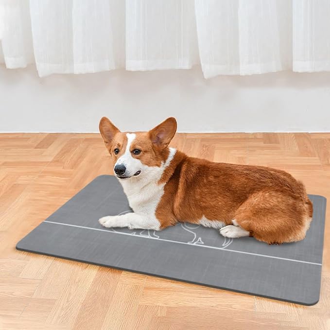 Le courant Dog Bowl Mats, Cat Feeding Mat, Non-Slip Super Absorbent, No Stains - Image 6