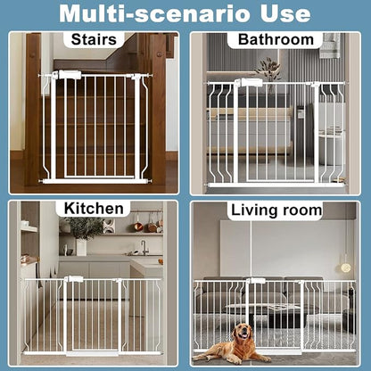 Extra Wide Baby Gate 38.5-43.5 Inch Walk Through Pressure Mounted No Drill - Image 7