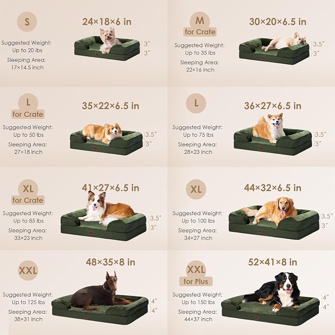 EHEYCIGA Orthopedic Dog Beds for Large Dogs, Waterproof Memory Foam Large Pet - Image 2