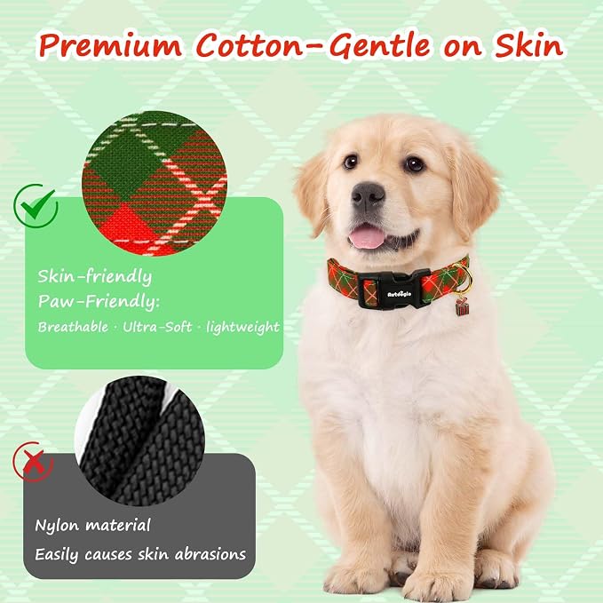 Extra Small Christmas Dog Collar, Adjustable Dog Christmas Collars, Cute Dog - Image 4