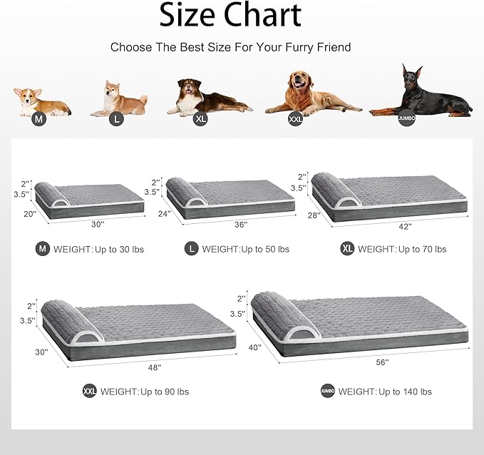 Orthopedic XL Dog Bed Large Sized Dog - Image 8