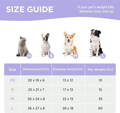 LE SURE Cute Dog Bed for Small Dogs & Cats- Washable Puppy Beds, Cozy Rectangle - Image 6