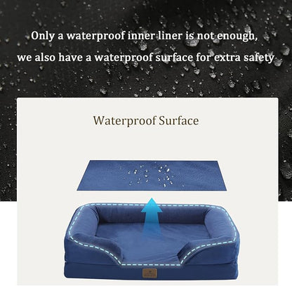 Bedfolks Orthopedic Dog Bed, Waterproof Dog Sofa Bed - Image 3