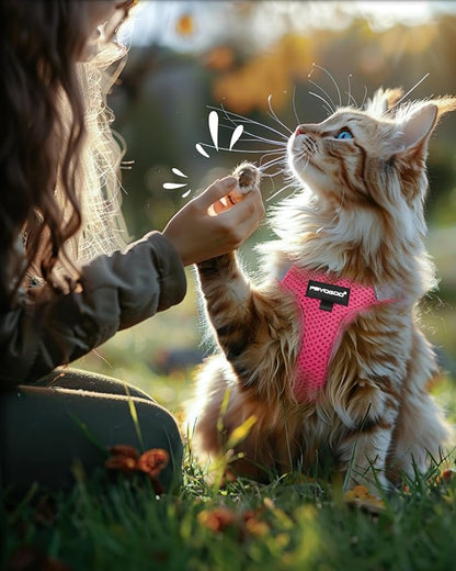 FAYOGOO Cat Harness and Leash Set | Upgrade Step-in Escape Proof Harness | - Image 7