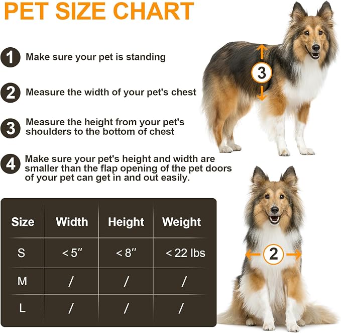 Cat Door for Wall, All Aluminum Doggy Doggie Pet Door Small Dog Door, - Image 6
