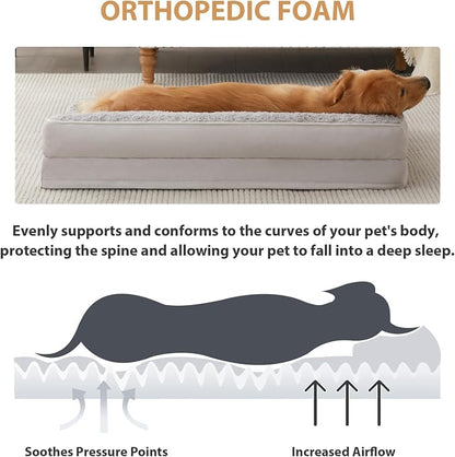 BFPETHOME Orthopedic Dog Beds for Large Dogs-Waterproof Sofa Dog Bed - Image 3