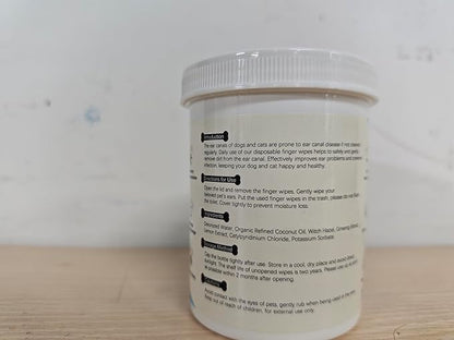 OBSEDE Dog & Cat Ear Wipes, Finger Sleeve Design - Image 7