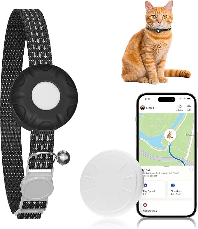 Cat GPS Tracker, Smart Cat Tracker Compatible by ZFSJTAG