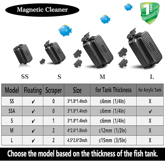 Carefree Fish Aquarium Super Strong Magnetic Cleaner - Image 8