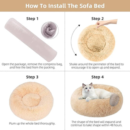 Nisrada Cat Beds for Indoor Cats, 20 Inch Dog Bed for Small Melium Large Dogs - Image 5