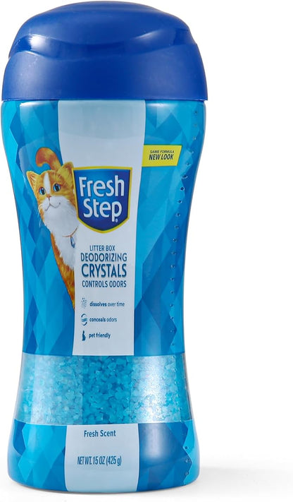 Fresh Step Cat Litter Crystals Deodorizer, Non Toxic Odor Neutralizing Crystals by FreshStep