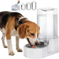 Sfozstra Automatic Pet Water Dispenser: 8L White Gravity Stainless Steel Water by Sfozstra