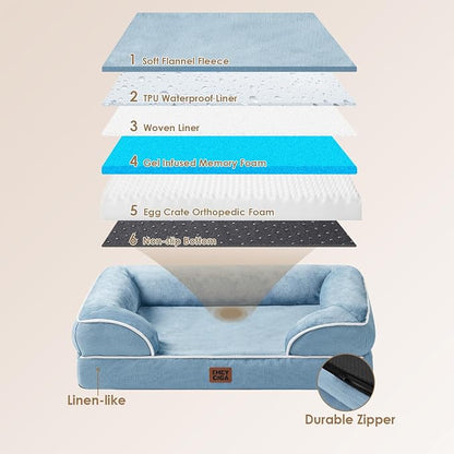 EHEYCIGA Orthopedic Dog Beds for Extra Large Dogs, Waterproof Memory Foam XL - Image 5