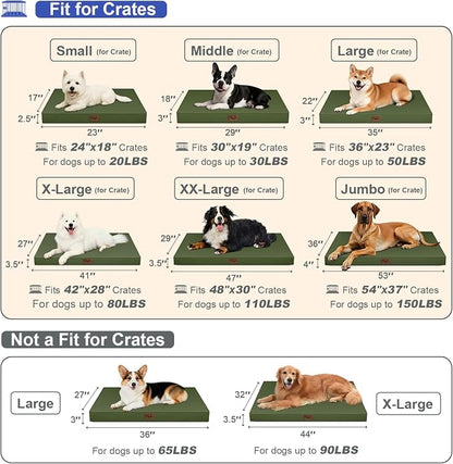 Outdoor Extra Large Dog Bed, Waterproof Dog Bed - Image 6