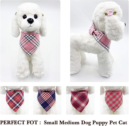 Savier 5PCS Dog Bandanas with Button - Image 3