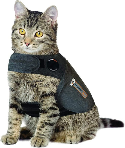 Thundershirt Classic Cat Anxiety Jacket, Heather Gray by ThunderShirt
