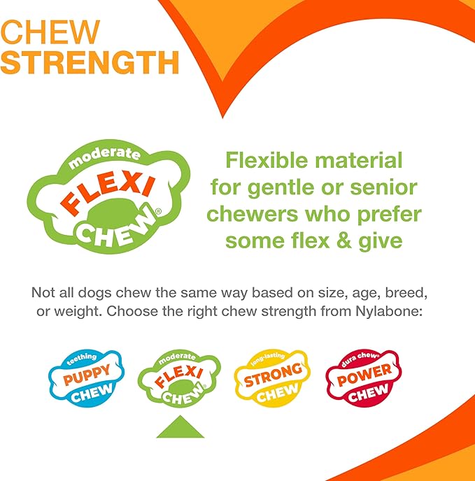 Nylabone Original Bone Flexi Chew Toy - Image 5