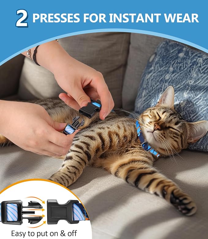 Halypet Cat Harness and Leash Set, Escape Proof Cat Harness, Safe Kitten Harness - Image 7