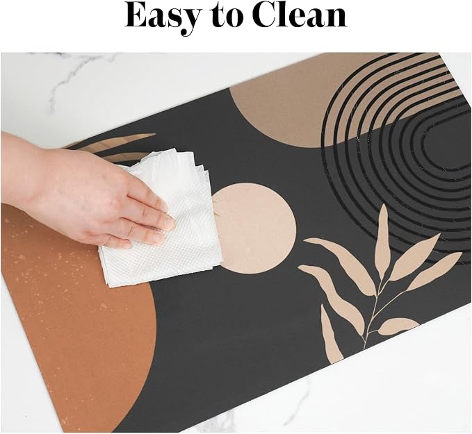 Dog Food Mats for Floors Super Absorbent, Pet Cat Food Mat - Image 7