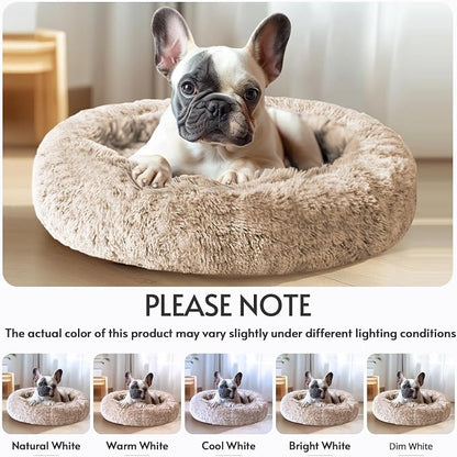 JOLLYVOGUE Calming Dog Bed Medium Size Dog, Anti-Anxiety Donut Medium Pet Bed - Image 7