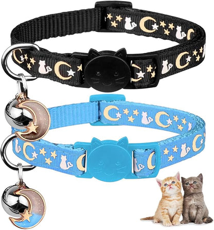 2PCS Breakaway Cat Collars by Baeuppit