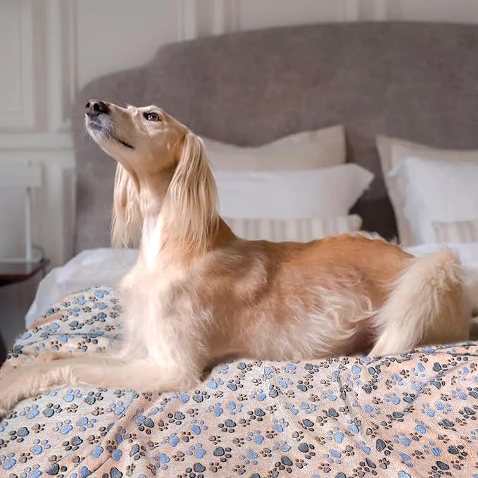 Dog Blankets for Medium Large Dogs, 3 Pack Pet Blanket Washable 41" x 31" - Image 7