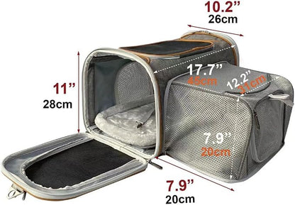 Mr. Peanut's Expandable Airline Approved Soft Sided Pet Carrier, Luxury Travel - Image 5