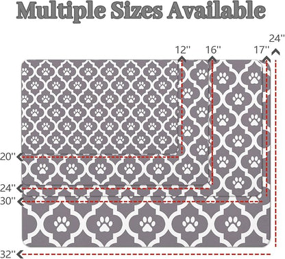Dog Food Mat 24X32 Inch Pet Feeding Absorbent Mats - Image 4