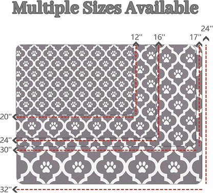 Dog Food Mat 16X24 Inch Pet Feeding Absorbent Mats - Image 4