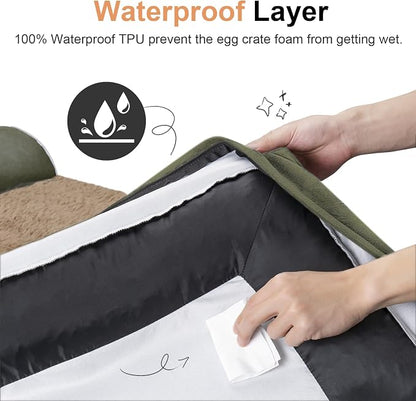 Large Dog Bed Orthopedic Washable: Jumbo Dog Bed Bolster Extra Large Dogs Egg - Image 4