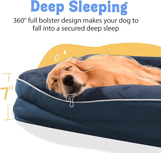 Washable Orthopedic Large Dog Bed - Image 3