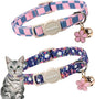 2 Pack Flower Cat Collars Breakaway by DOGWONG