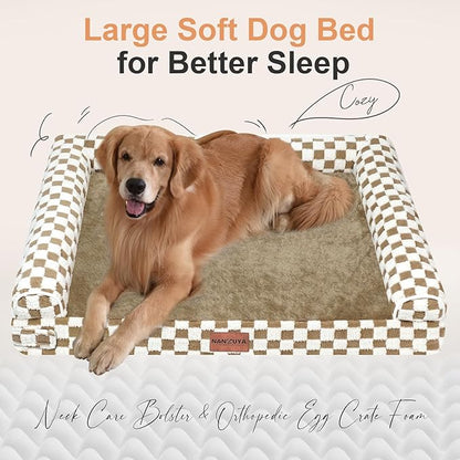 Large Dog Bed Orthopedic Washable: Beds Bolster XL Bed Medium Large Dogs Egg - Image 2