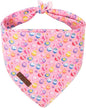 Easter Day Dog Bandana, UP URARA PUP Easter Eggs Triangle Bid Scarf by UPURARAPUP