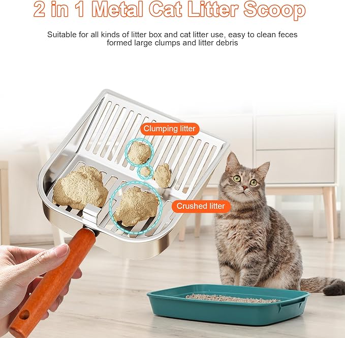 Stainless Steel Cat Litter Scoop - Image 4