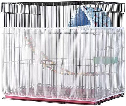 Large Bird Cage Net, Adjustable Soft Airy Mesh Net, Bird Cage Seed Catcher by Unknown