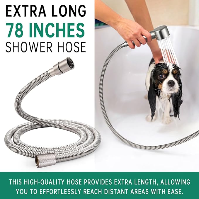 3 Mode Dog Shower Attachment, High Pressure Handheld Sprayer - Image 6