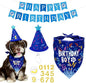 Dog Birthday Party Decorations, Adjustable Dog Bandana Set by YROVWENQ
